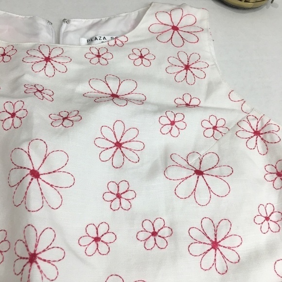 Vintage 90s Plaza South Petite Dress | Linen Blend · Cottagecore / Garden Party - Picture 5 of 10